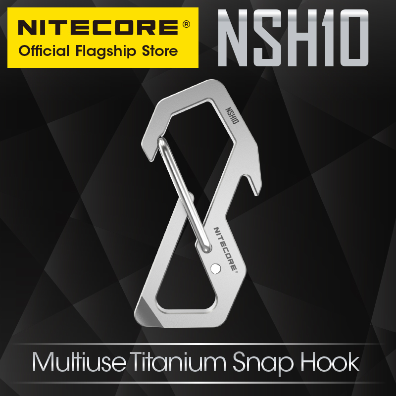 Edc Carry Kit - NITECORE NSH10 Multiuse Titan Karabinerhaken 3-in-1