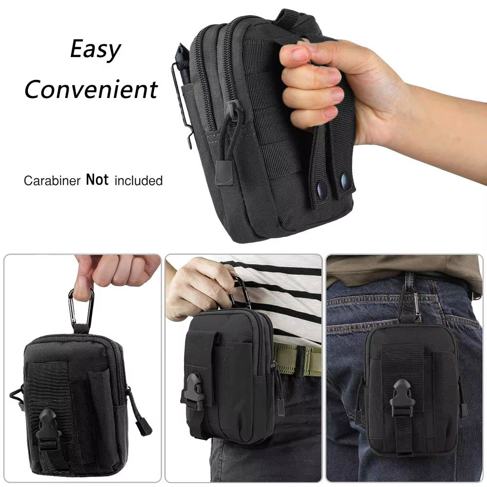 Edc Carry Fanny Pack - Outdoor-Ausrüstung Werkzeug-Gadget Taschen-Gürtelbeutel Taktische Hüfttasche EDC-Pack